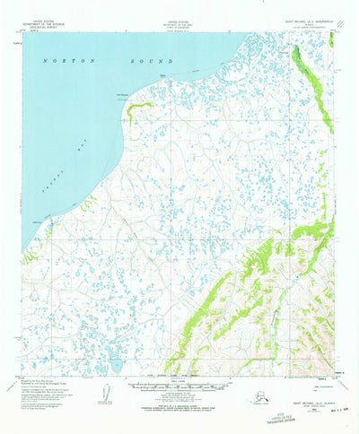 United States Geological Survey Saint Michael A-2, AK (1952, 63360-Scale) digital map