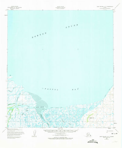 United States Geological Survey Saint Michael A-3, AK (1952, 63360-Scale) digital map