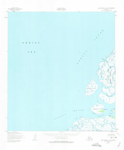 United States Geological Survey Saint Michael A-6, AK (1952, 63360-Scale) digital map