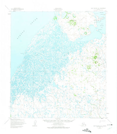 United States Geological Survey Saint Michael B-1, AK (1952, 63360-Scale) digital map