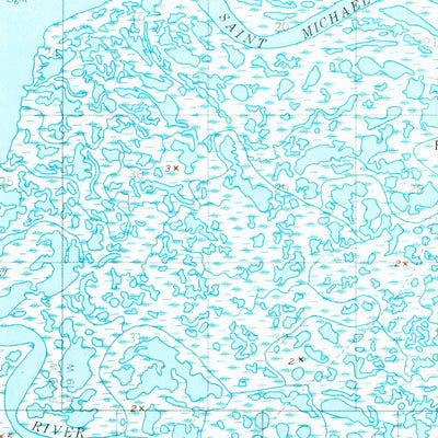 United States Geological Survey Saint Michael B-1, AK (1952, 63360-Scale) digital map