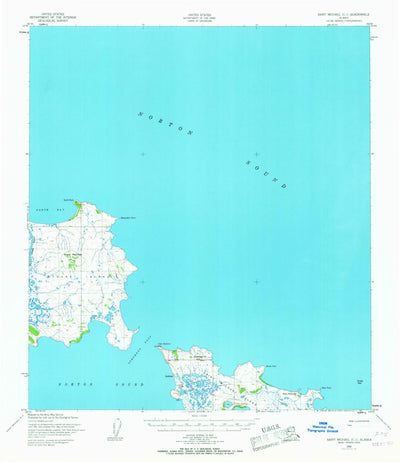 United States Geological Survey Saint Michael C-1, AK (1952, 63360-Scale) digital map