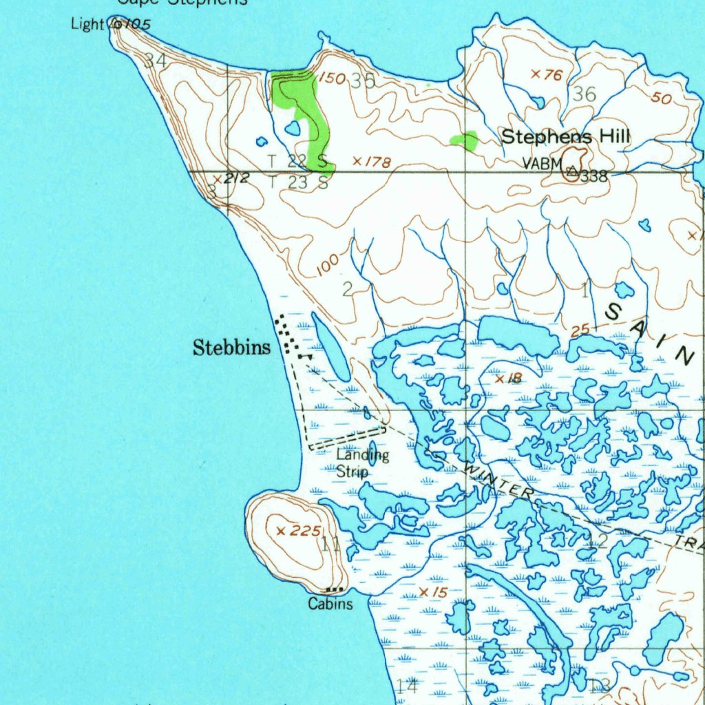 Saint Michael C-1, AK (1952, 63360-Scale) Map by United States ...