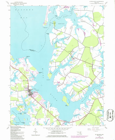 United States Geological Survey Saint Michaels, MD (1942, 24000-Scale) digital map