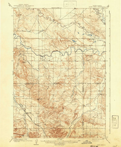 United States Geological Survey Saint Onge, SD (1905, 62500-Scale) digital map