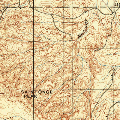 United States Geological Survey Saint Onge, SD (1905, 62500-Scale) digital map