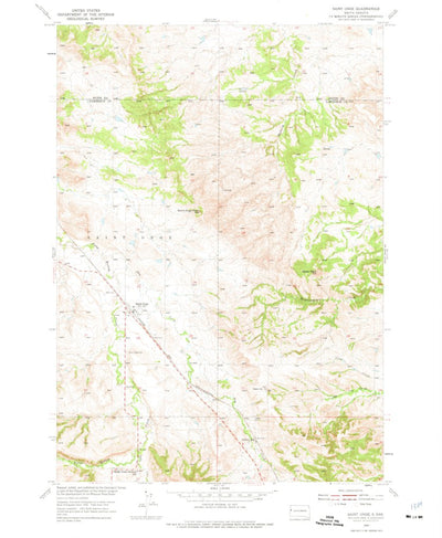 United States Geological Survey Saint Onge, SD (1954, 24000-Scale) digital map