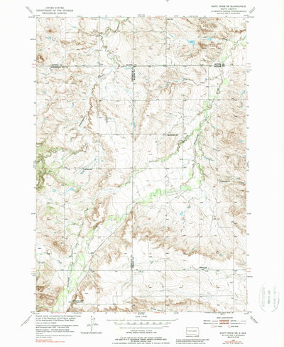United States Geological Survey Saint Onge SE, SD (1954, 24000-Scale) digital map