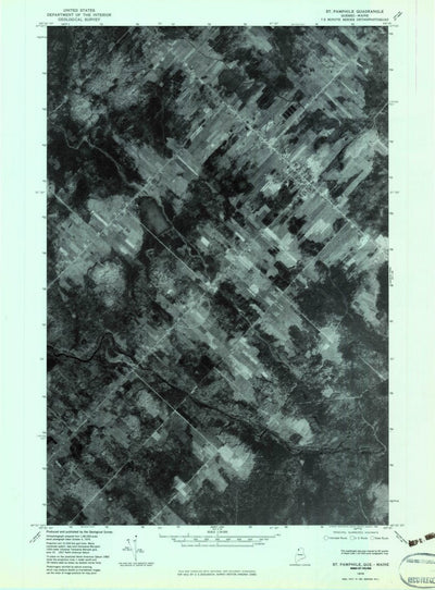 United States Geological Survey Saint Pamphile, QC-ME (1976, 24000-Scale) digital map