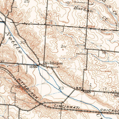 United States Geological Survey Saint Paris, OH (1914, 62500-Scale) digital map