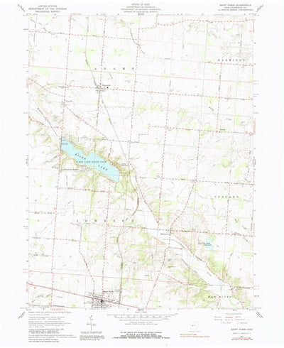 United States Geological Survey Saint Paris, OH (1961, 24000-Scale) digital map