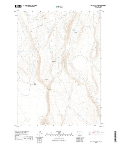 United States Geological Survey Saint Patrick Mountain, OR (2020, 24000-Scale) digital map