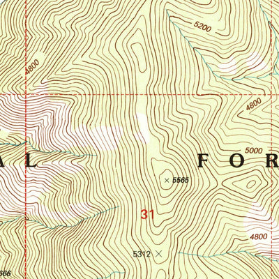 United States Geological Survey Saint Patrick Peak, MT (1999, 24000-Scale) digital map