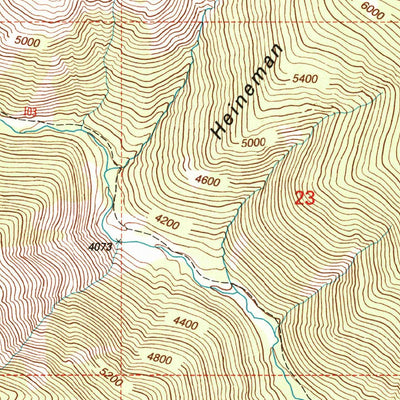United States Geological Survey Saint Patrick Peak, MT (1999, 24000-Scale) digital map