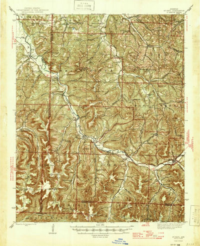 United States Geological Survey Saint Paul, AR (1946, 62500-Scale) digital map
