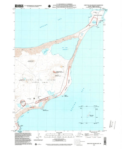 United States Geological Survey Saint Paul Island East, AK (2001, 25000-Scale) digital map