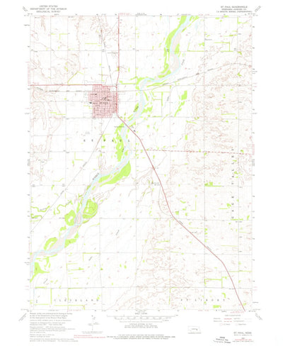 United States Geological Survey Saint Paul, NE (1960, 24000-Scale) digital map
