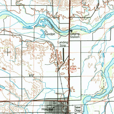 United States Geological Survey Saint Paul, NE (1985, 100000-Scale) digital map