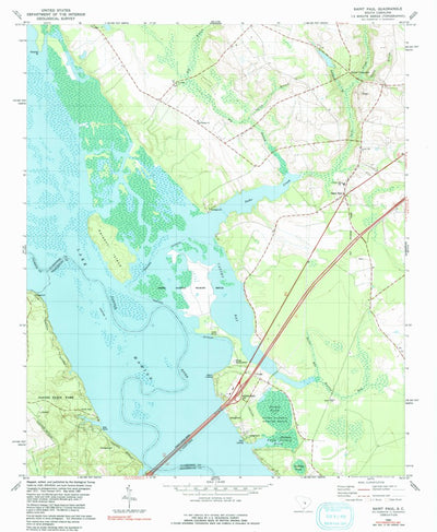 United States Geological Survey Saint Paul, SC (1980, 24000-Scale) digital map