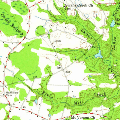 United States Geological Survey Saint Pauls, NC (1959, 62500-Scale) digital map
