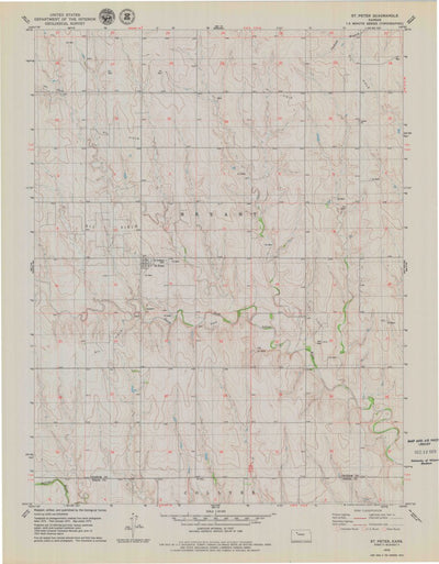 United States Geological Survey Saint Peter, KS (1979, 24000-Scale) digital map