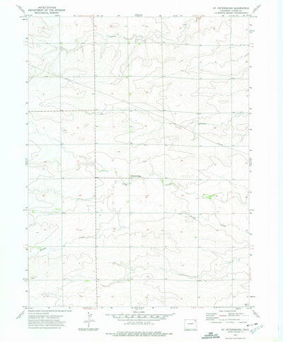 United States Geological Survey Saint Petersburg, CO (1972, 24000-Scale) digital map