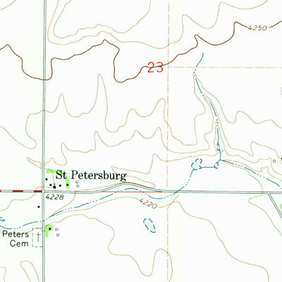 United States Geological Survey Saint Petersburg, CO (1972, 24000-Scale) digital map