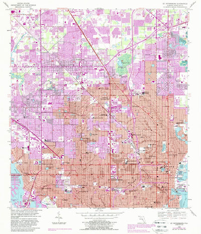 United States Geological Survey Saint Petersburg, FL (1956, 24000-Scale) digital map