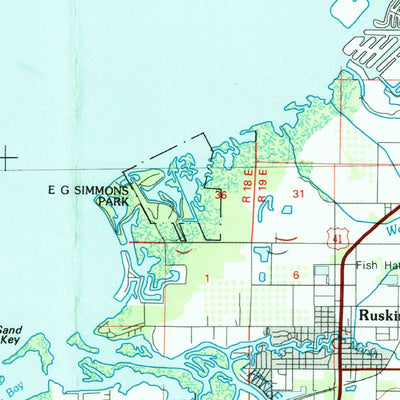 United States Geological Survey Saint Petersburg, FL (1981, 100000-Scale) digital map