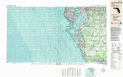 United States Geological Survey Saint Petersburg, FL (1988, 250000-Scale) digital map