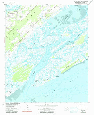 United States Geological Survey Saint Phillips Island, SC (1956, 24000-Scale) digital map