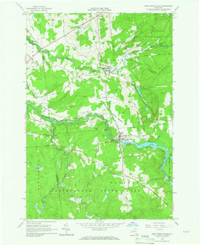 United States Geological Survey Saint Regis Falls, NY (1964, 24000-Scale) digital map