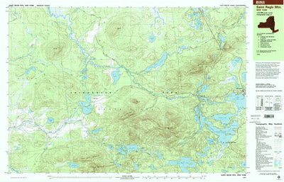 United States Geological Survey Saint Regis Mountain, NY (1999, 25000-Scale) digital map