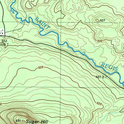 United States Geological Survey Saint Regis Mountain, NY (1999, 25000-Scale) digital map