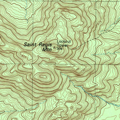 United States Geological Survey Saint Regis Mountain, NY (1999, 25000-Scale) digital map