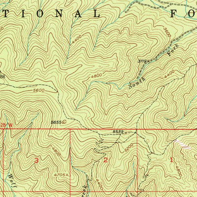 United States Geological Survey Saint Regis, MT (1956, 62500-Scale) digital map