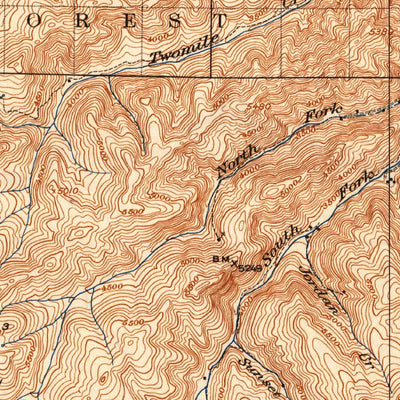 United States Geological Survey Saint Regis, MT-ID (1918, 125000-Scale) digital map