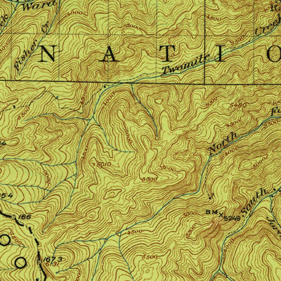 United States Geological Survey Saint Regis, MT-ID (1919, 125000-Scale) digital map
