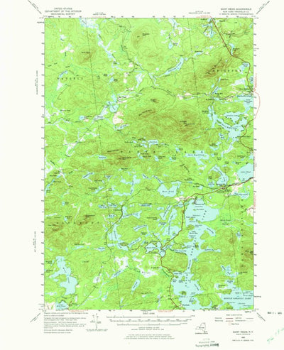 United States Geological Survey Saint Regis, NY (1955, 62500-Scale) digital map