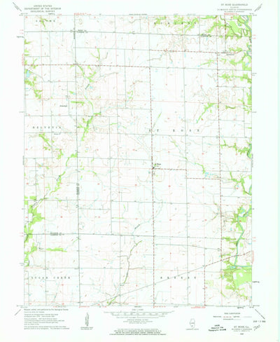 United States Geological Survey Saint Rose, IL (1962, 24000-Scale) digital map