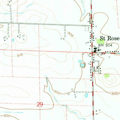United States Geological Survey Saint Rose, IL (1962, 24000-Scale) digital map