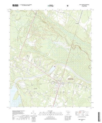 United States Geological Survey Saint Stephen, SC (2020, 24000-Scale) digital map