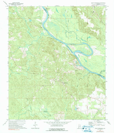United States Geological Survey Saint Stephens, AL (1972, 24000-Scale) digital map