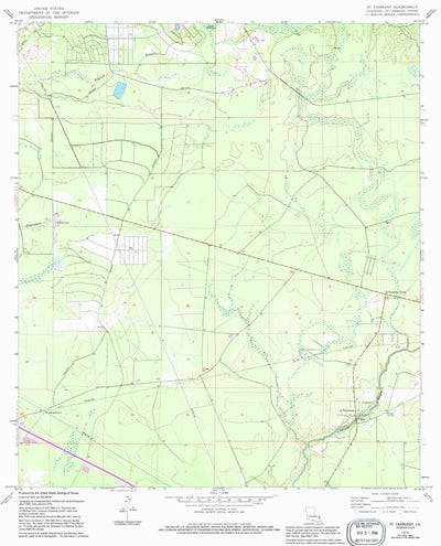 United States Geological Survey Saint Tammany, LA (1970, 24000-Scale) digital map