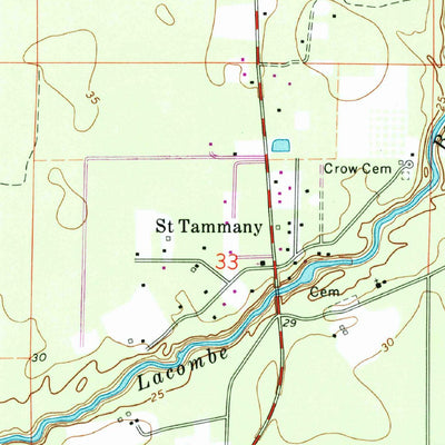 United States Geological Survey Saint Tammany, LA (1970, 24000-Scale) digital map