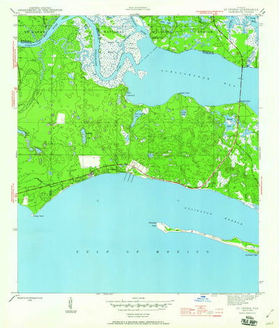 United States Geological Survey Saint Teresa, FL (1945, 24000-Scale) digital map