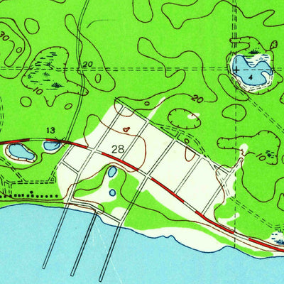 United States Geological Survey Saint Teresa, FL (1945, 24000-Scale) digital map
