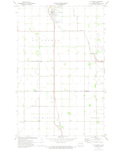 United States Geological Survey Saint Thomas, ND (1972, 24000-Scale) digital map