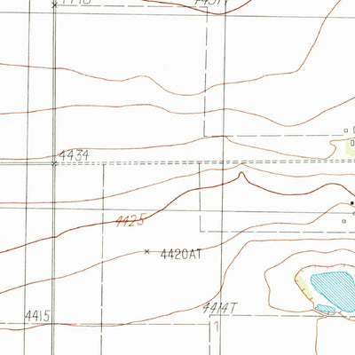 United States Geological Survey Saint Vrain, NM (1985, 24000-Scale) digital map