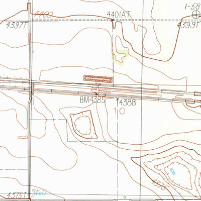 United States Geological Survey Saint Vrain, NM (1985, 24000-Scale) digital map